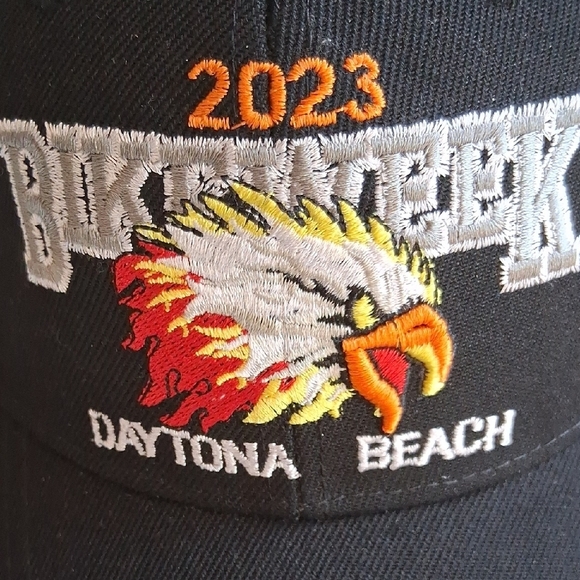 Black Daytona Beach Bike Week 2023 Cap - Picture 3 of 4